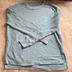 Blue crewneck sweatshirt